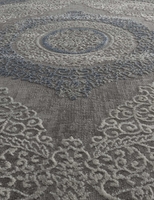 Ковер Armina 03880 blue/blue круг