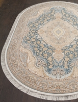 Ковер Иранский Farsi 1200 G146 light blue овал